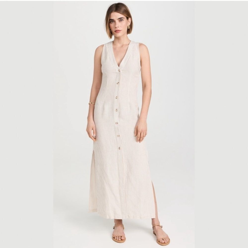 NWT ONIA Air Linen Button Down Maxi Dress- Size XS